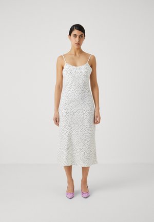 ONLNEW MAYA SINGLET MIDI DRESS  - Vapaa-ajan mekko - cloud dancer/black