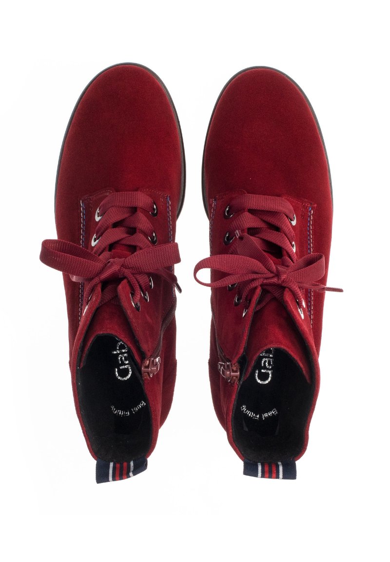 Gabor Bottines à lacets - red