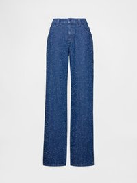 GAP STUDIO TWEED BOUCLE LOW RISE LOOSE  - Vaqueros boyfriend - Blue