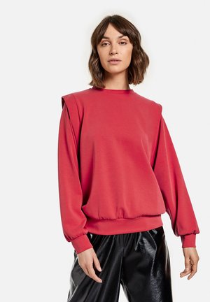 RUNDHALS MIT SCHULTERBETONUNGRUNDHALS - Sweatshirt - electric red
