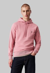 Calvin Klein Jeans BADGE HOODIE - Sudadera - rose dusk