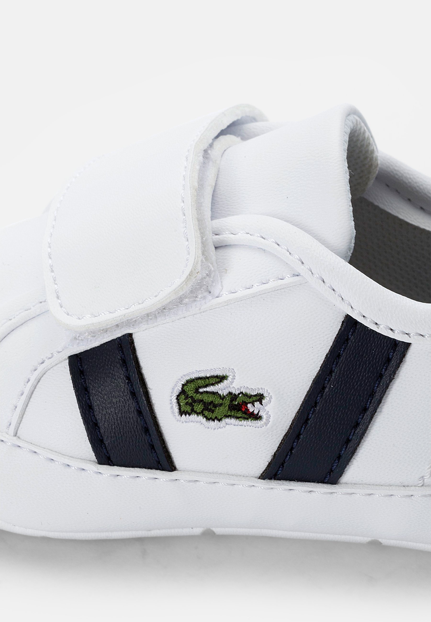 Lacoste SIDELINE CRIB CUB - Babyschoenen - white/navy/wit - Zalando.nl