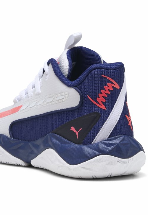 PUMA DAGGER 2 MID BASKETBALLSCHUHE UNISEX - Basketball shoes - white-pink alert-elektro blue — foto 4