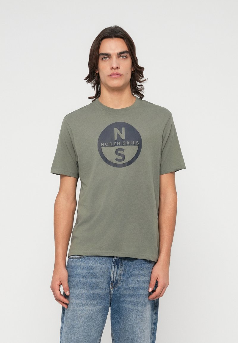 North Sails T-shirt print kaki