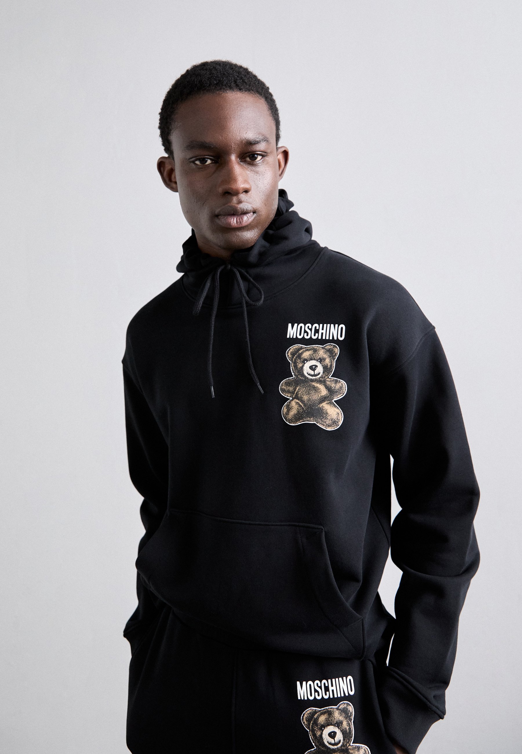 MOSCHINO TEDDY BEAR - Hoodie - multi black/black - Zalando.co.uk