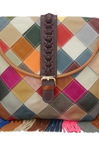 IZIA MESSENGER - Skuldertasker - grey multicolor