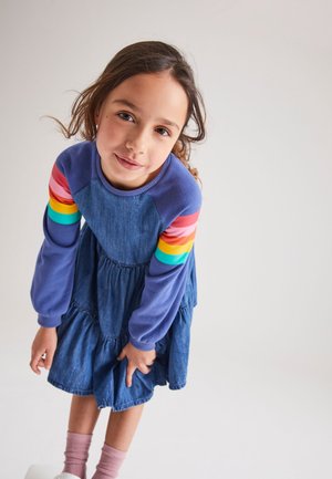 Denim dress - multi-coloured