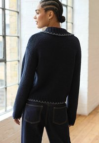 Next WITH STITCH COLLAR DETAIL - Pikkade varrukatega topp - blue navy