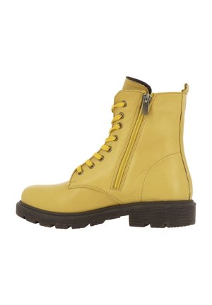 Bottines à lacets - jaune