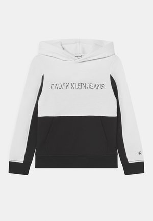 BLOCK HOODIE - Sweater - bright white
