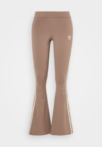 FLARED - Leggings - trace brown