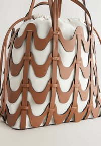 Next WEAVE STRUCTURED - Handbag - tan brown