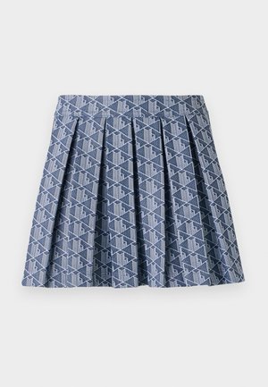 Lacoste A-line skirt - navy blue/white