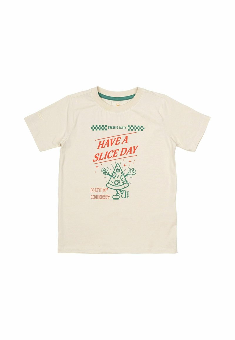 The New T-shirt print beige The New T-shirt print beige