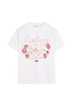 Scalpers, SCALPERS SCGRAPHIC GLITTER TEE - Camiseta estampada - ecru
