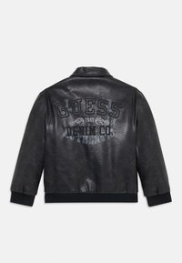 Guess JUNIOR PADDED JACKET - Giacca in similpelle - jet black