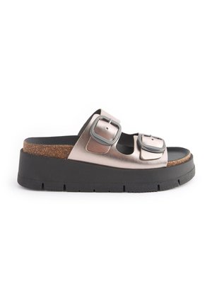 Next FOREVER COMFORTÂ DOUBLE BUCKLE  - Pantolette hoch - pewter