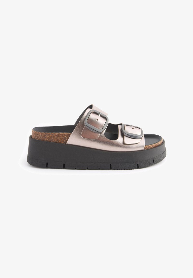 Next FOREVER COMFORTÂ DOUBLE BUCKLE  - Mules à talons - pewter