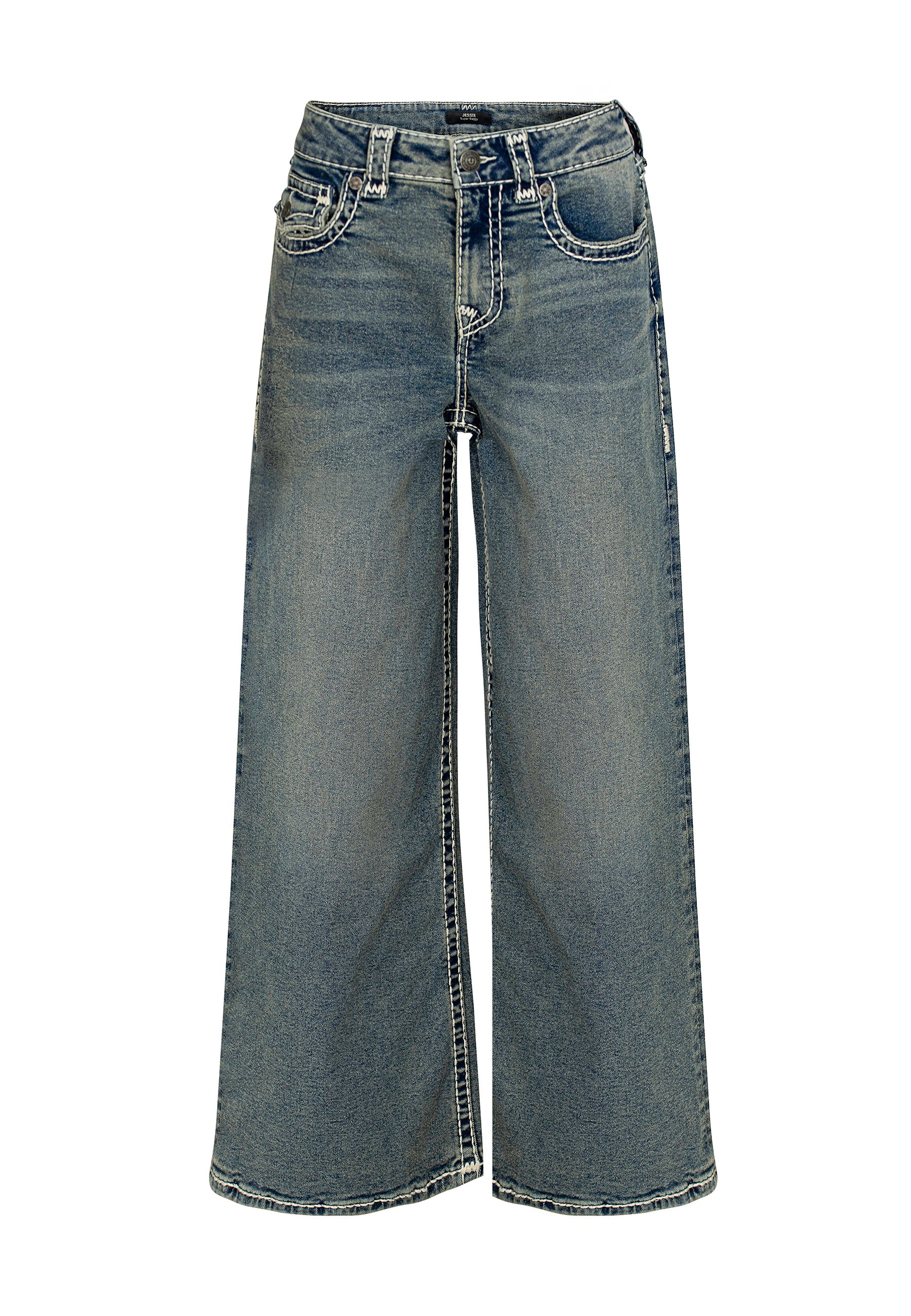True Religion JESSIE SUPER T - Baggy Jeans - ice veil/blue denim