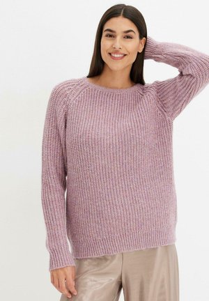 MIT GLITZERGARN - Pullover - purple