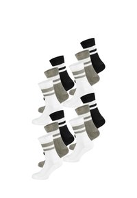 NUR DIE 12-PACK UND ALLTAG - Socken - weiß/grau/schwarz