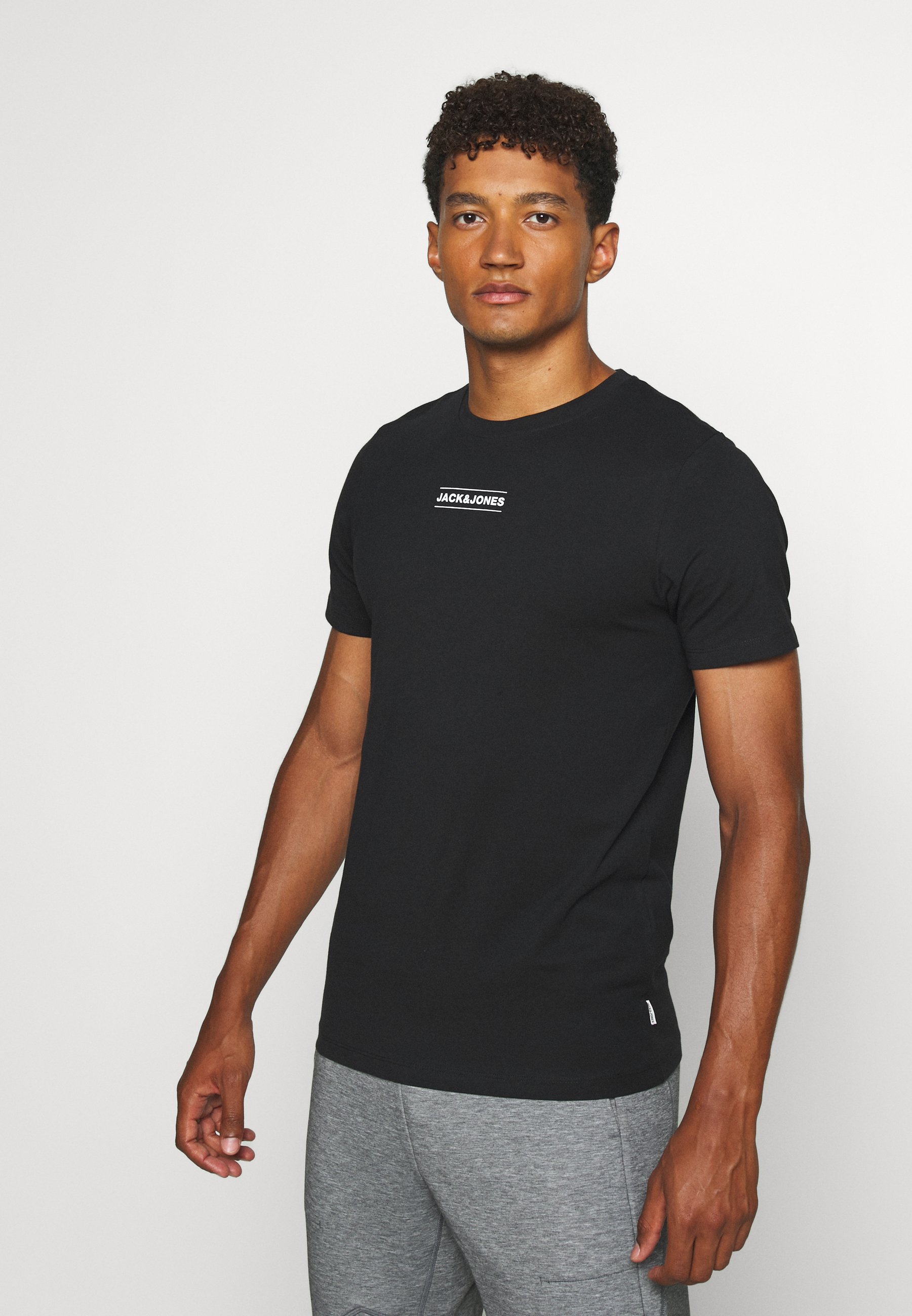 Jack & Jones JCOTULIP TEE - T-shirt imprimé - black/noir