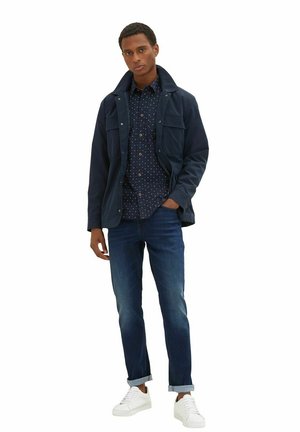 TOM TAILOR, KURZARM GEMUSTERTES PRINT DESIGN  - Hemd - navy