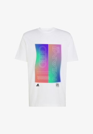 adidas Performance, AUDI FORMULA ONE TEAM MIAMI - T-shirt imprimé - white