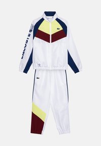 Lacoste SPORTS TRACKSUIT - Tuta - white/limeira/zin/methylene