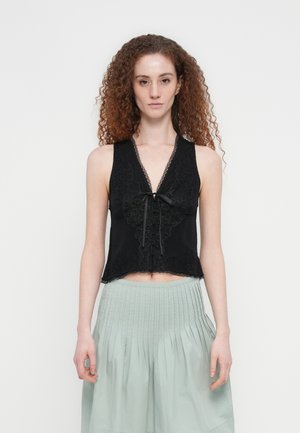 JAIDA VEST - Μπλούζα - black