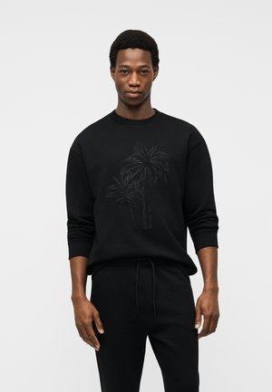CREW NECK - Sweatshirt - black
