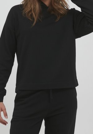 Hættetrøje - black denim