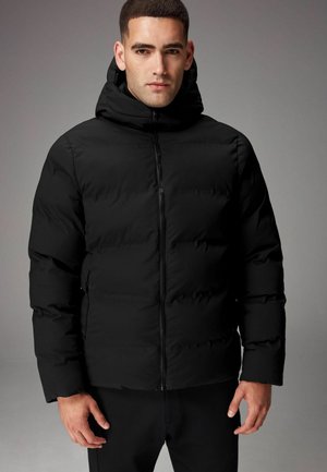 SHOWER RESISTANT HEATSEAL HOODED PUFFER - REGULAR FIT - Winterjas - black