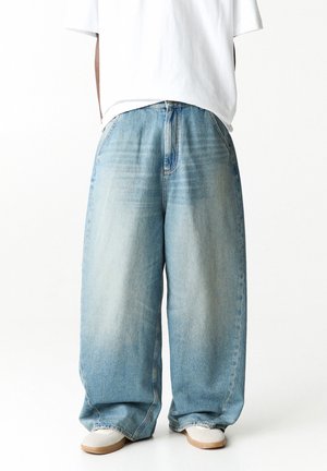PULL&BEAR MEGA BAGGY - Jeans Relaxed Fit - stone blue denim