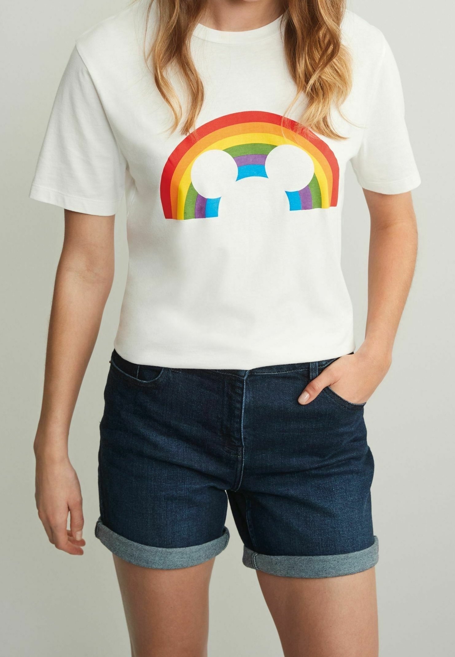 Next Shorts di jeans mottled dark blue/blu scuro screziato