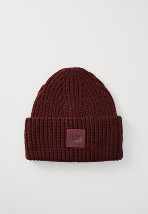 CHUNKY BEANIE UNISEX - Bonnet - wild grape
