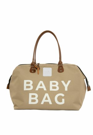 BABY BAG PRINTED DIAPER BAG - Kūdikio vystyklų krepšys - braun