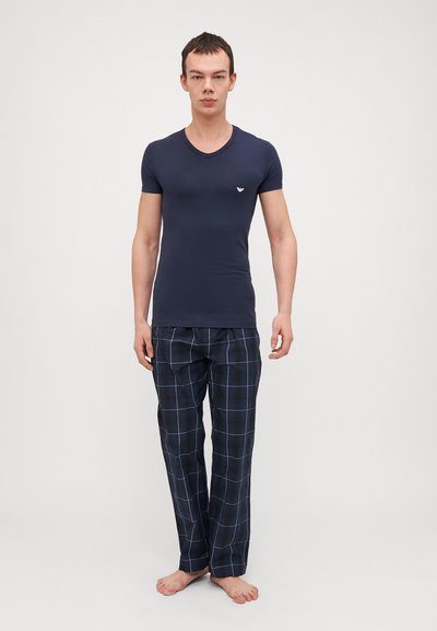 Emporio Armani V NECK 2 PACK - Caraco - white/dark blue