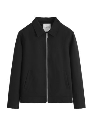 À ZIP  COULEUR UNI - Veste légère - noir