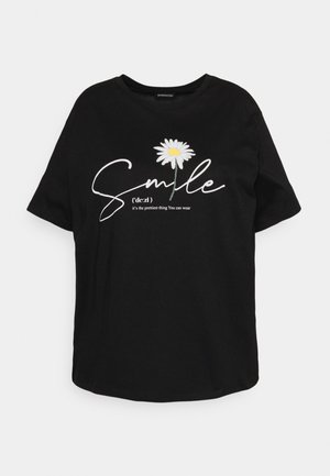 T-shirts med print - black
