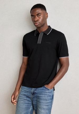 REGULAR FIT WITH INJECTION LOGO  - Polo - black