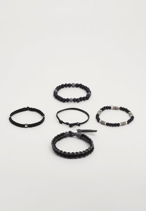Icon Brand ADRIATIC BRACELET COMBO UNISEX 5 PACK - Karkötő - black