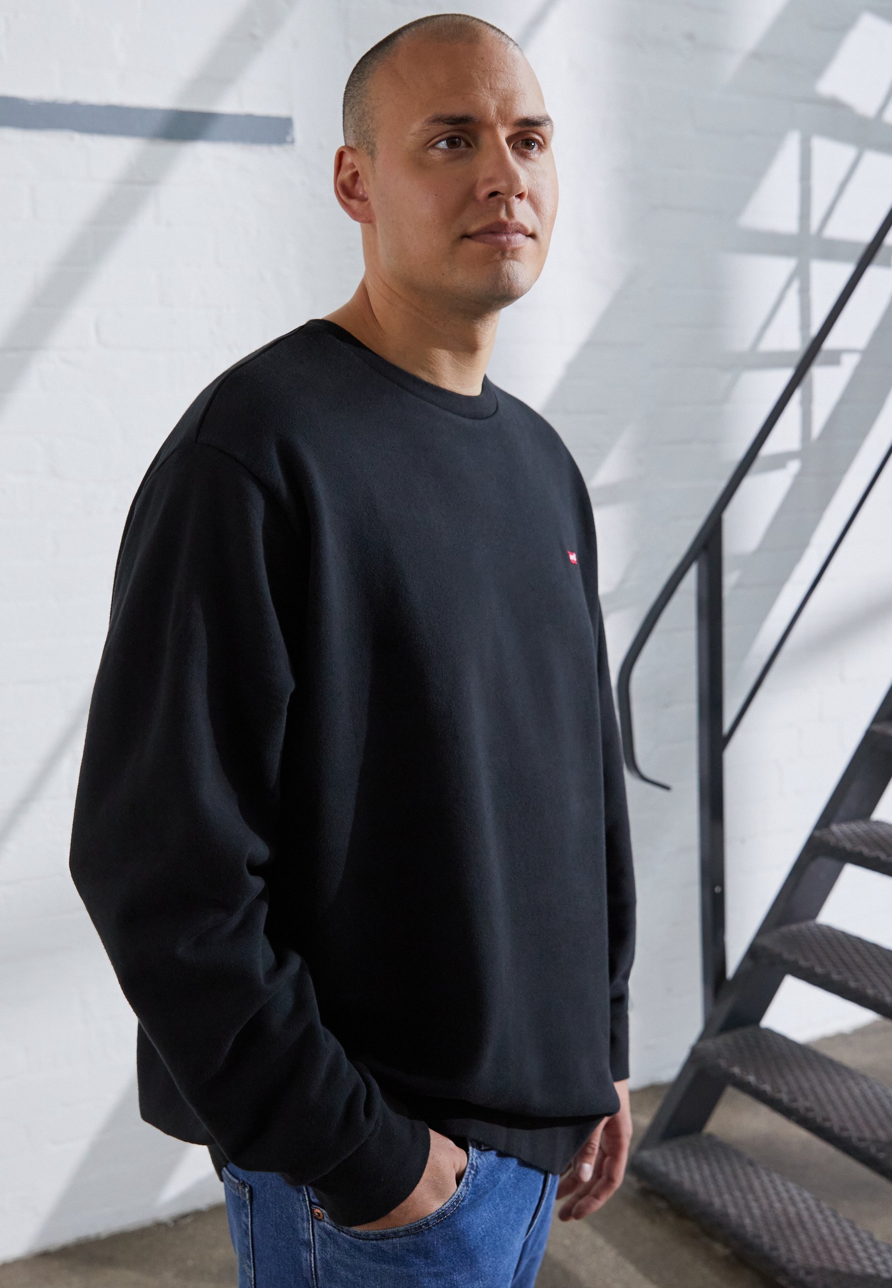 Levi's® Plus BIG ORIGINAL CREW - Sudadera - mineral black/negro - Zalando.es