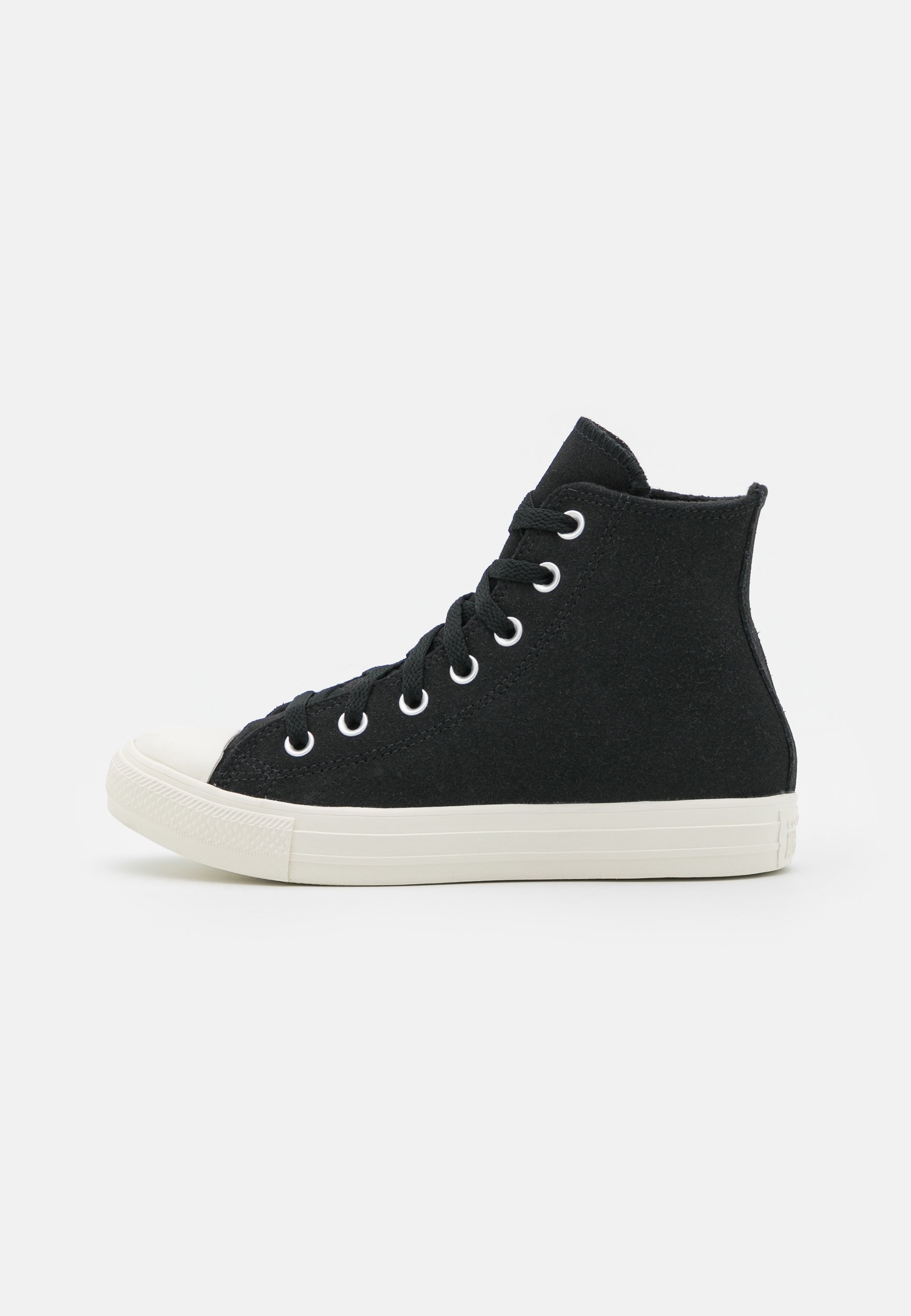 cdg converse black high top
