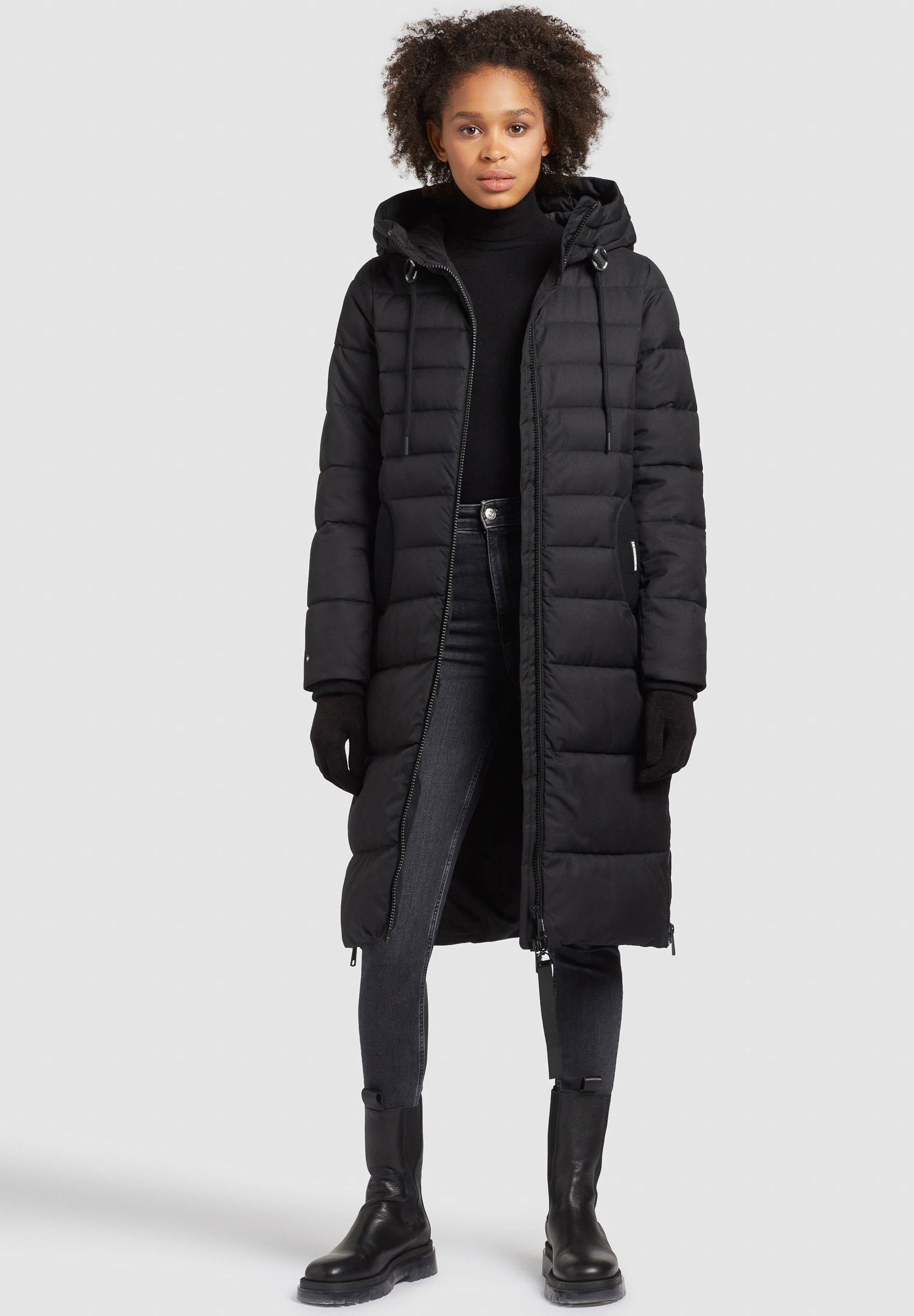 khujo SONE STRUCTURED - Winterjas - schwarz/Zwart - Zalando.nl