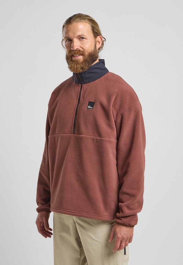 SUMETRO - Fleecepullover - dark rust