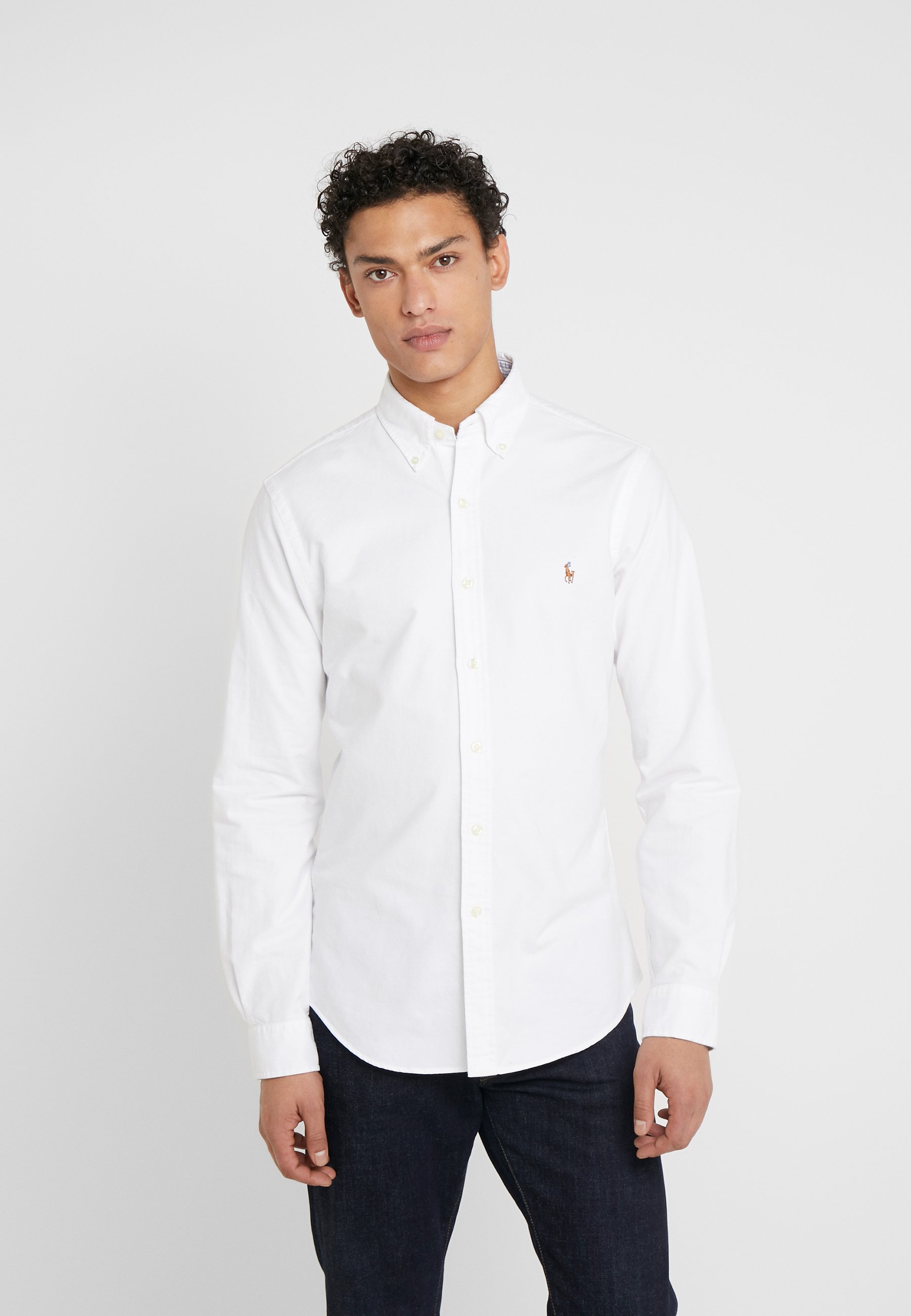 Polo Ralph SLIM - Skjorter - white/hvid Zalando.dk