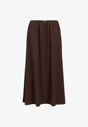 Object, SKIRT ELASTIC WAIST - Jupe longue - seal brown