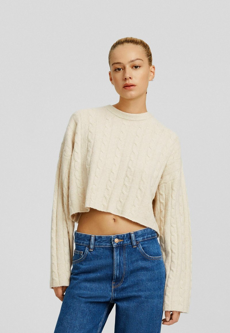 Bershka Trui zandkleur