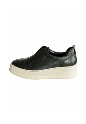 REGULAR FIT SLIP ON SIGNATURE FOREVER COMFORT® CHUNKY WEDGE PLATFORM  - Slip-ons - black